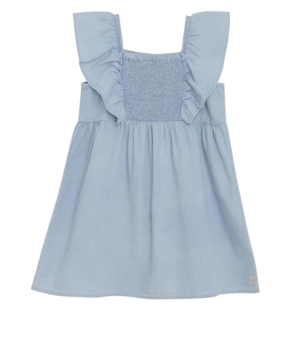 Robe à volants denim bleu clair Daily 7 Mlle et Coco