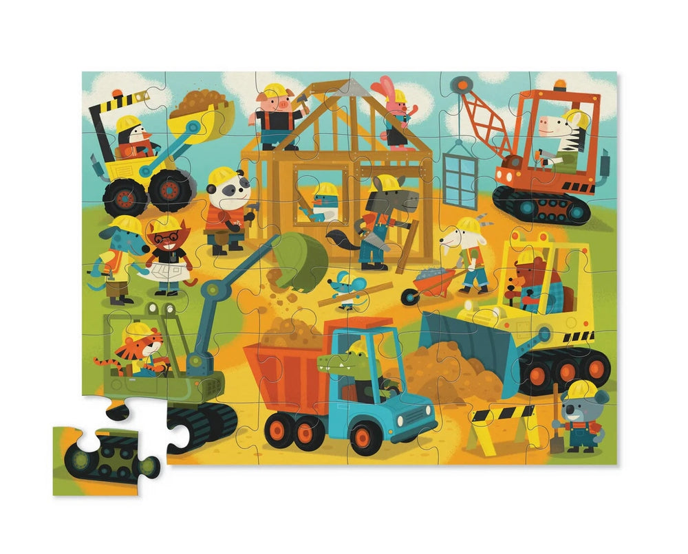 Casse-tête 36 morceaux constructeurs Crocodile Creek Mlle et Coco