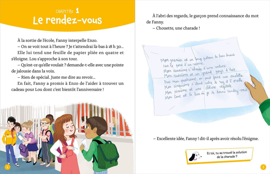 Livre roman énigme Le magasin de jouets Auzou Mlle et Coco