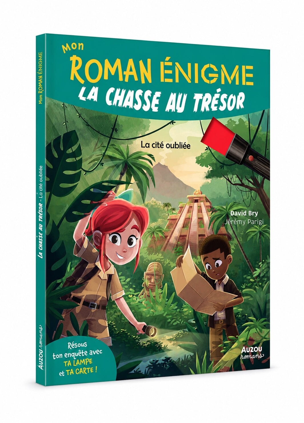 Livre roman énigme La chasse au trésor : la cité oubliée Auzou Mlle et Coco