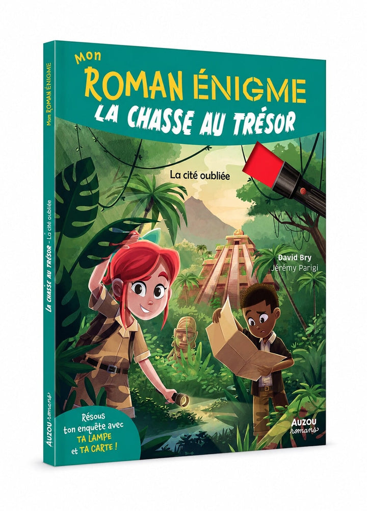 Livre roman énigme La chasse au trésor : la cité oubliée Auzou Mlle et Coco