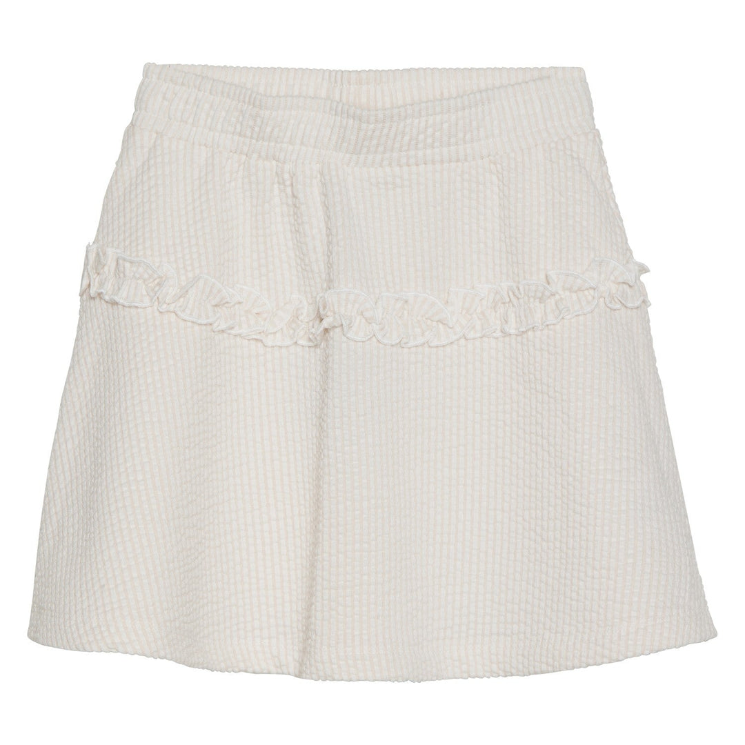 jupe taille élastique rayé rose blanc Mlle et Coco Minymo