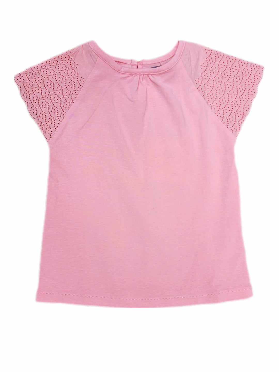 chandail rose blush manches dentelles creamie vêtement enfant