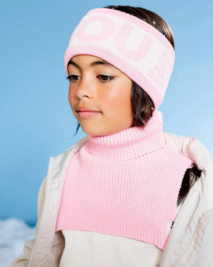 Caribou cache-cou hiver rose accessoire Mlle et Coco