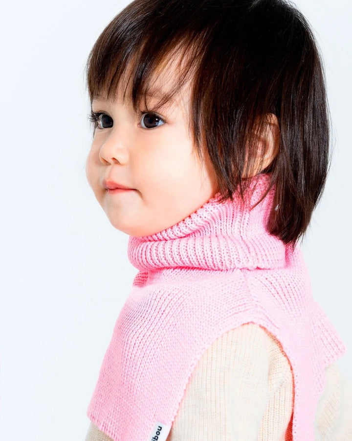 Caribou cache-cou hiver rose accessoire Mlle et Coco
