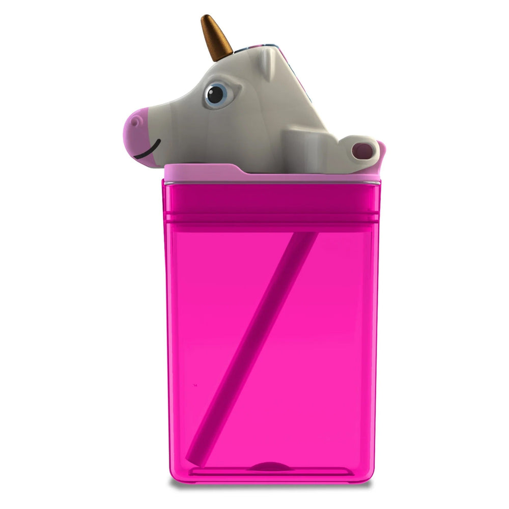 drink in the box rose tête de Licorne enfant bouteille eau