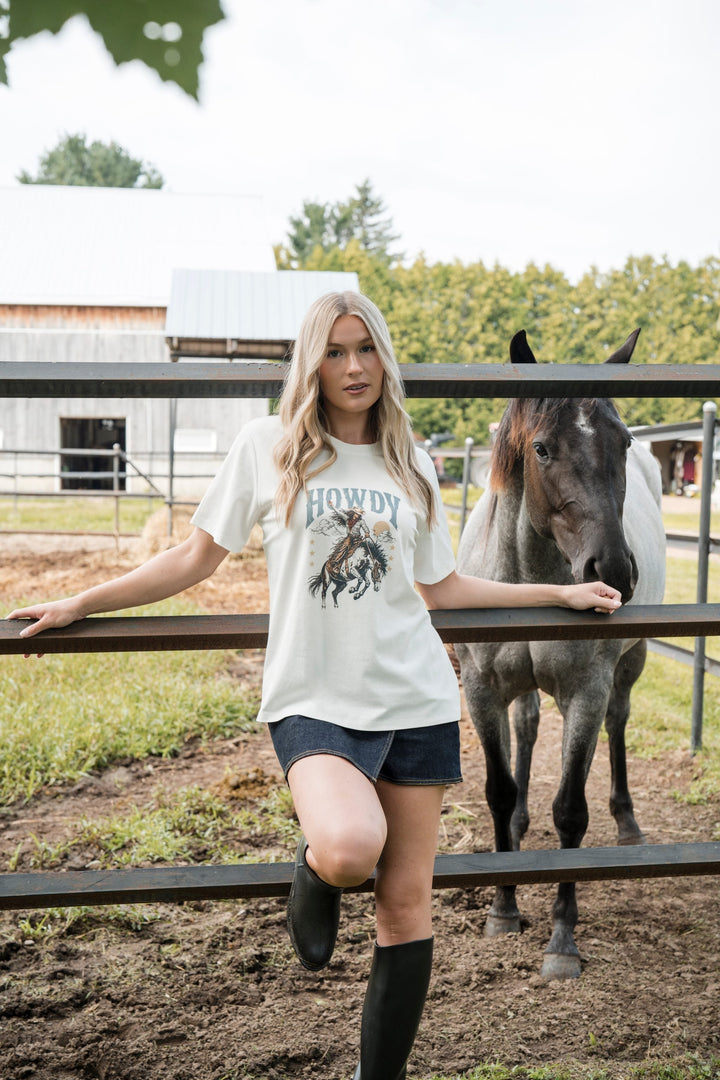 T-shirt oversize Howdy Rose Maternité Mlle et Coco vêtement