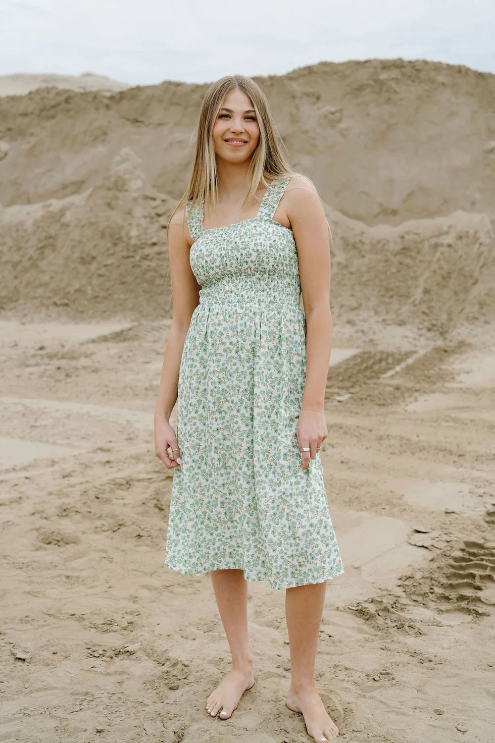 Robe maternité Malibu vert jade Rose Maternité Mlle et Coco