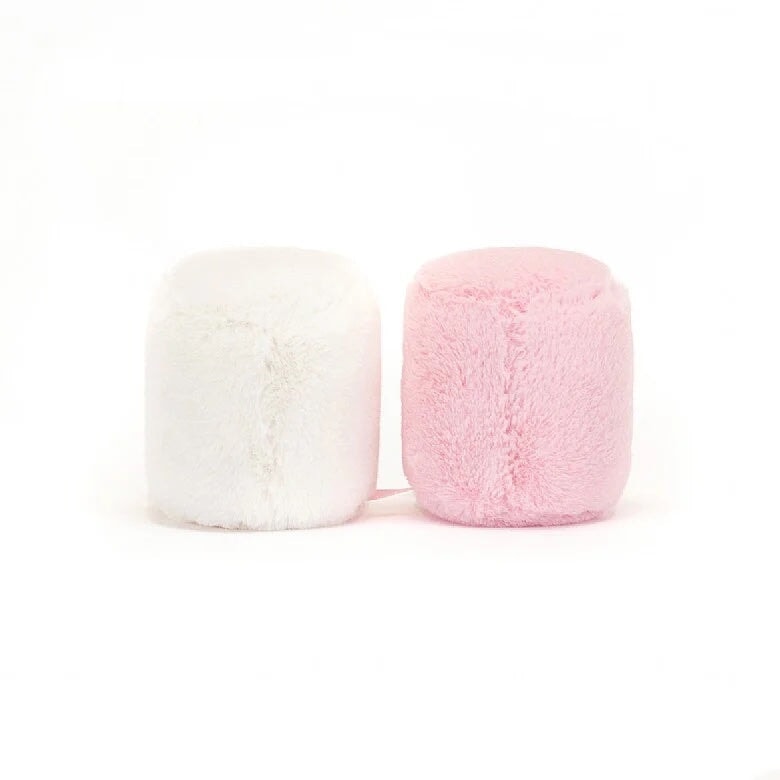 Guimauve rose blanche amusante peluche Jellycat toutou jouet enfant