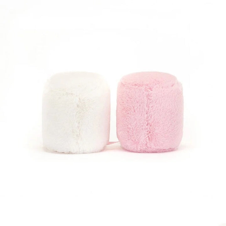 Guimauve rose blanche amusante peluche Jellycat toutou jouet enfant