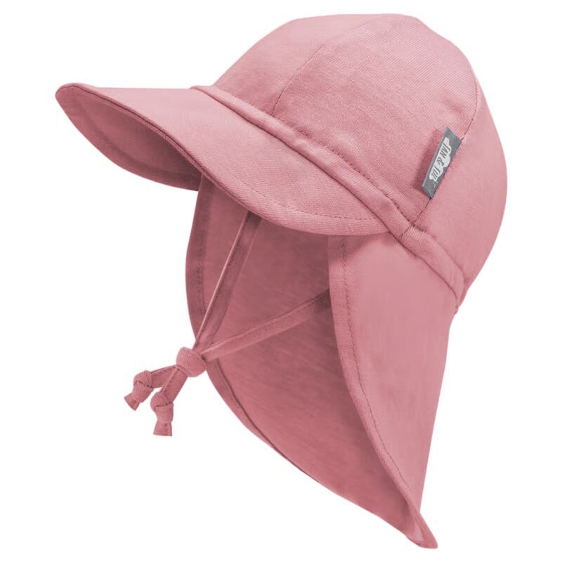Casquette bébé anti-UV Sun Soft coton - Rose poudre - Jan & Jul Accessoires vêtements/autres Jan & Jul 