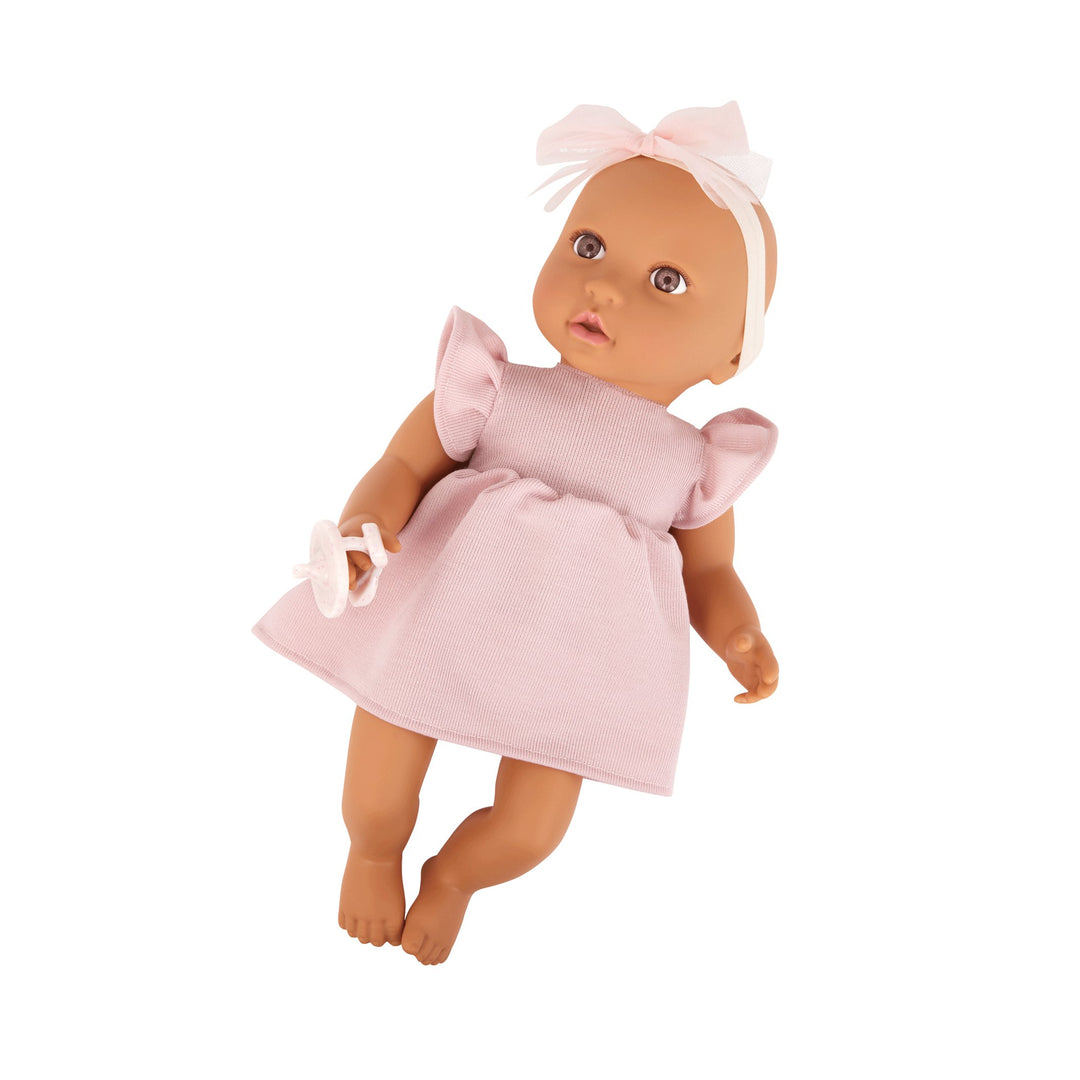 Poupée - Ensemble robe rose et bandeau - LullaBaby