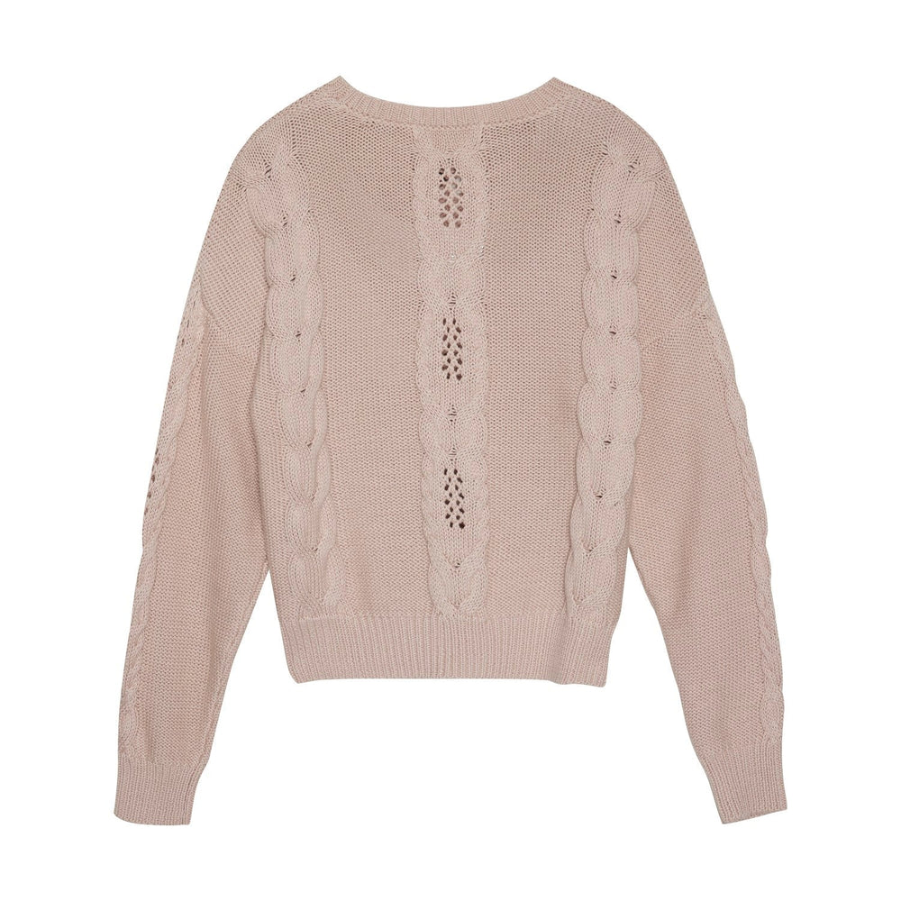 tricot rose manches longues creami vêtement enfant fille
