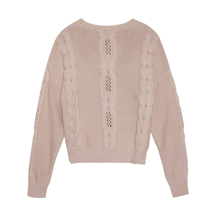 tricot rose manches longues creami vêtement enfant fille