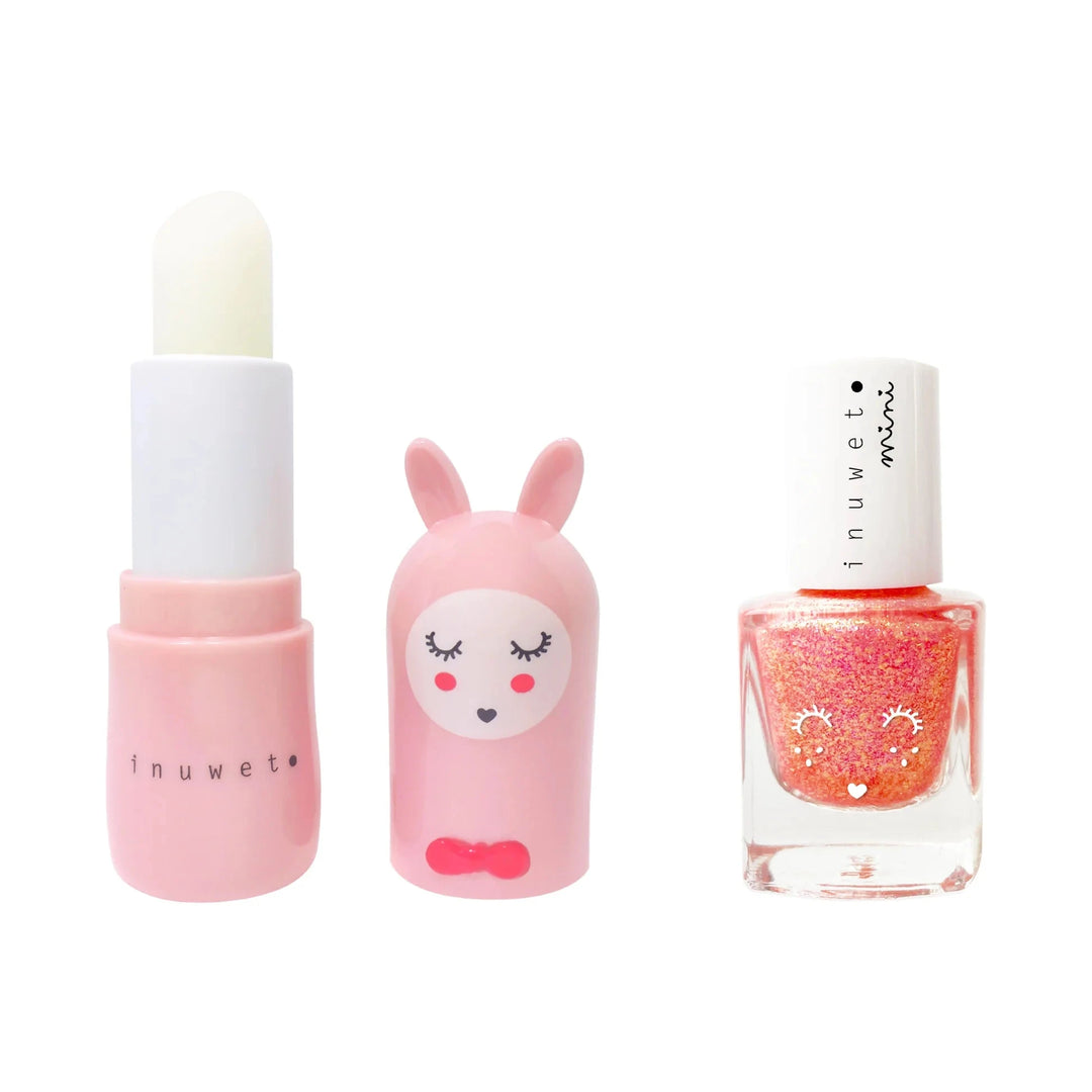 Duo Baume à lèvre et vernis - Rose pâle - Inuwet Produits de soins Inuwet 