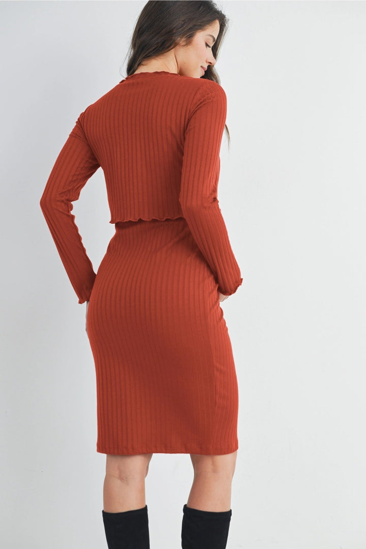 Robe maternité et allaitement - Rouille - Hello Miz Maternité Hello Miz 