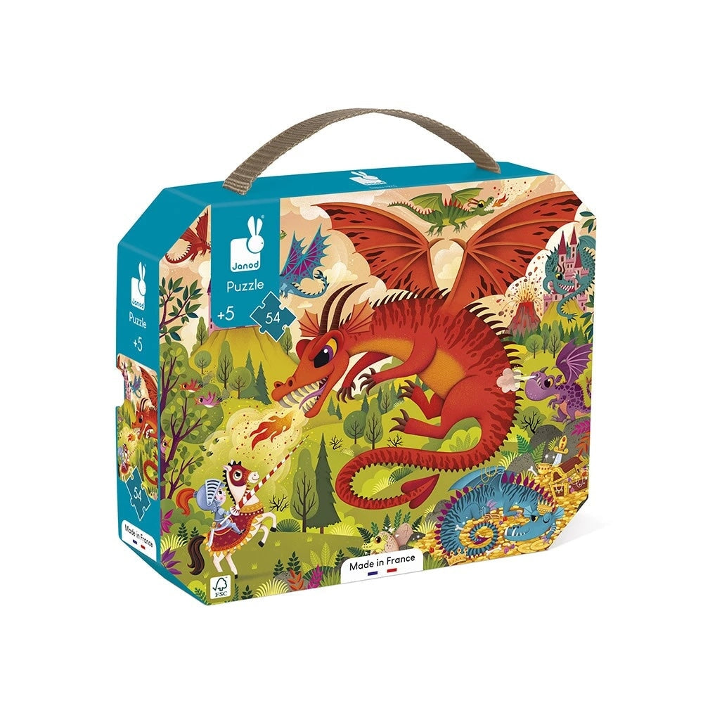 puzzle royaume du dragon Janod Mlle et Coco
