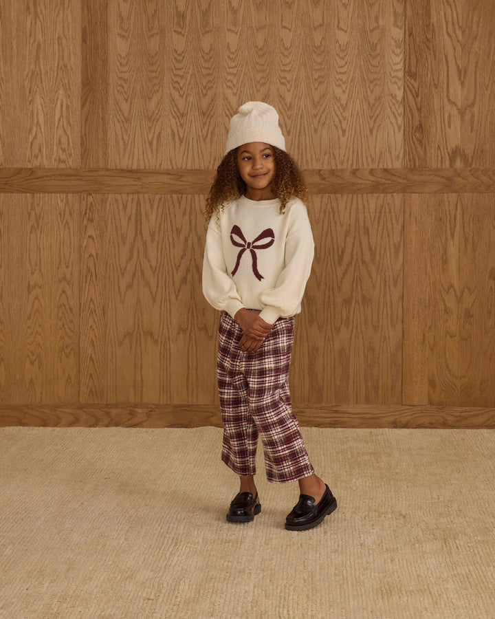 Pull tricot  Crème et boucle Rylee + Cru Mlle et Coco