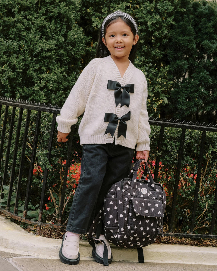 Jeans taille élastique Noir Rylee + Cru |Mlle et Coco