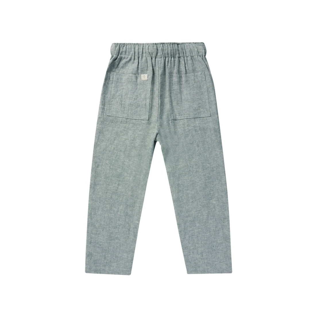 pantalon lin taille élastique lichen pâle Rylee Cru