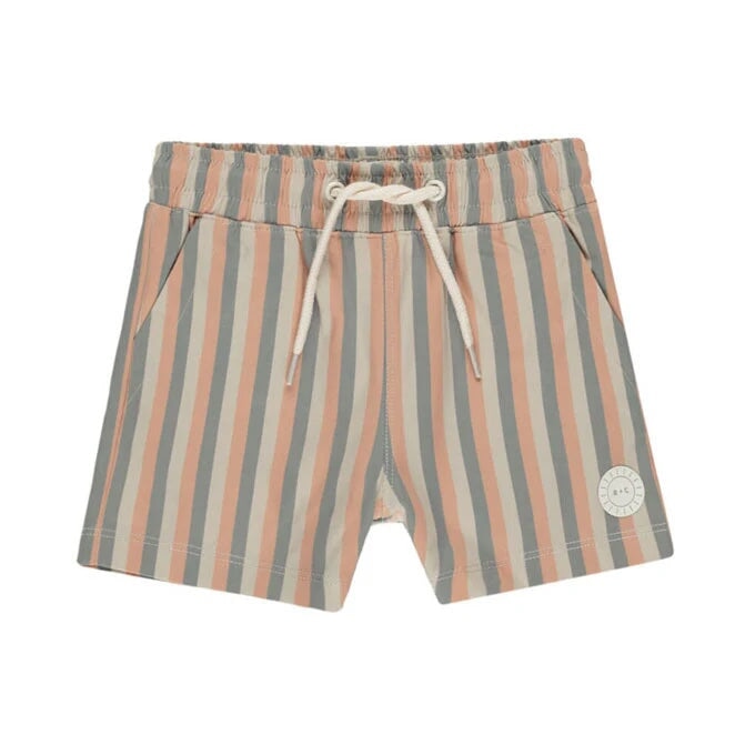 maillot de bain short rayé Rylee + Cru Mlle Coco