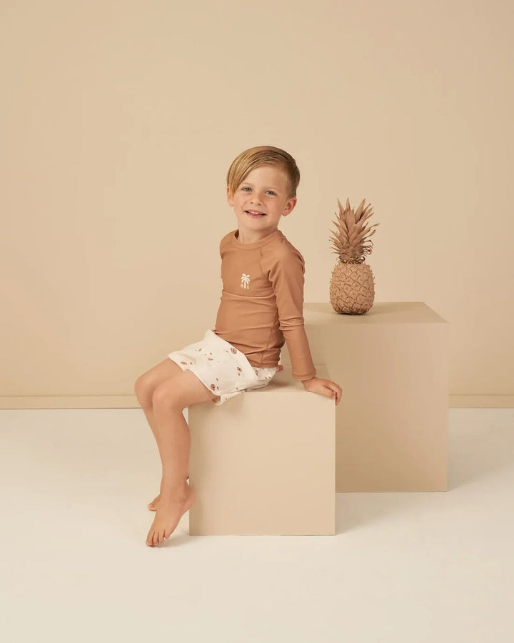 maillot de bain short crème poisson rylee + cru