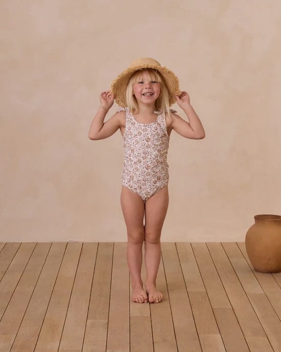 Maillot de bain Millie ivoire motifs fleurs sauvages Rylee + Cru Mlle et Coco
