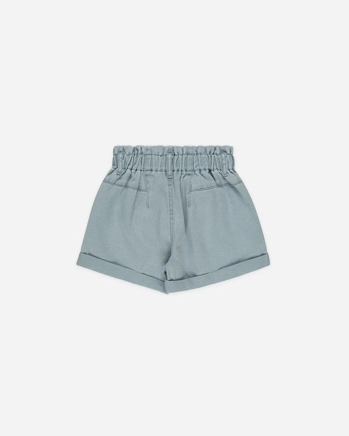 Short en jeans bleu pâle Alba Rylee + Cru Mlle et Coco