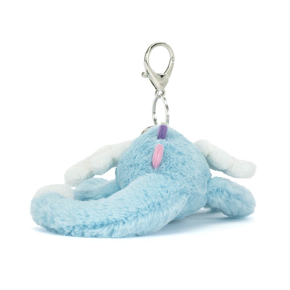 Breloque de sac dragon du ciel bleu Jellycat Mlle et Coco