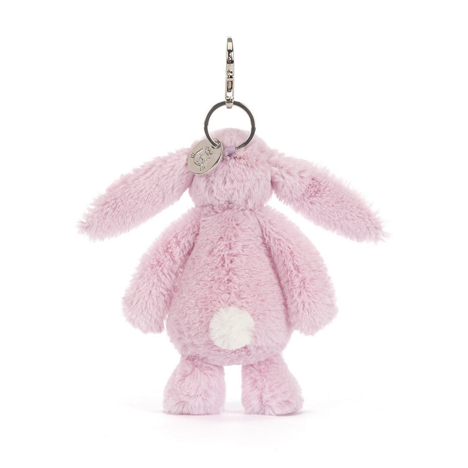 Breloque de sac peluche lapin de luxe blossom lilas Thistlepop  Jellycat Mlle et Coco