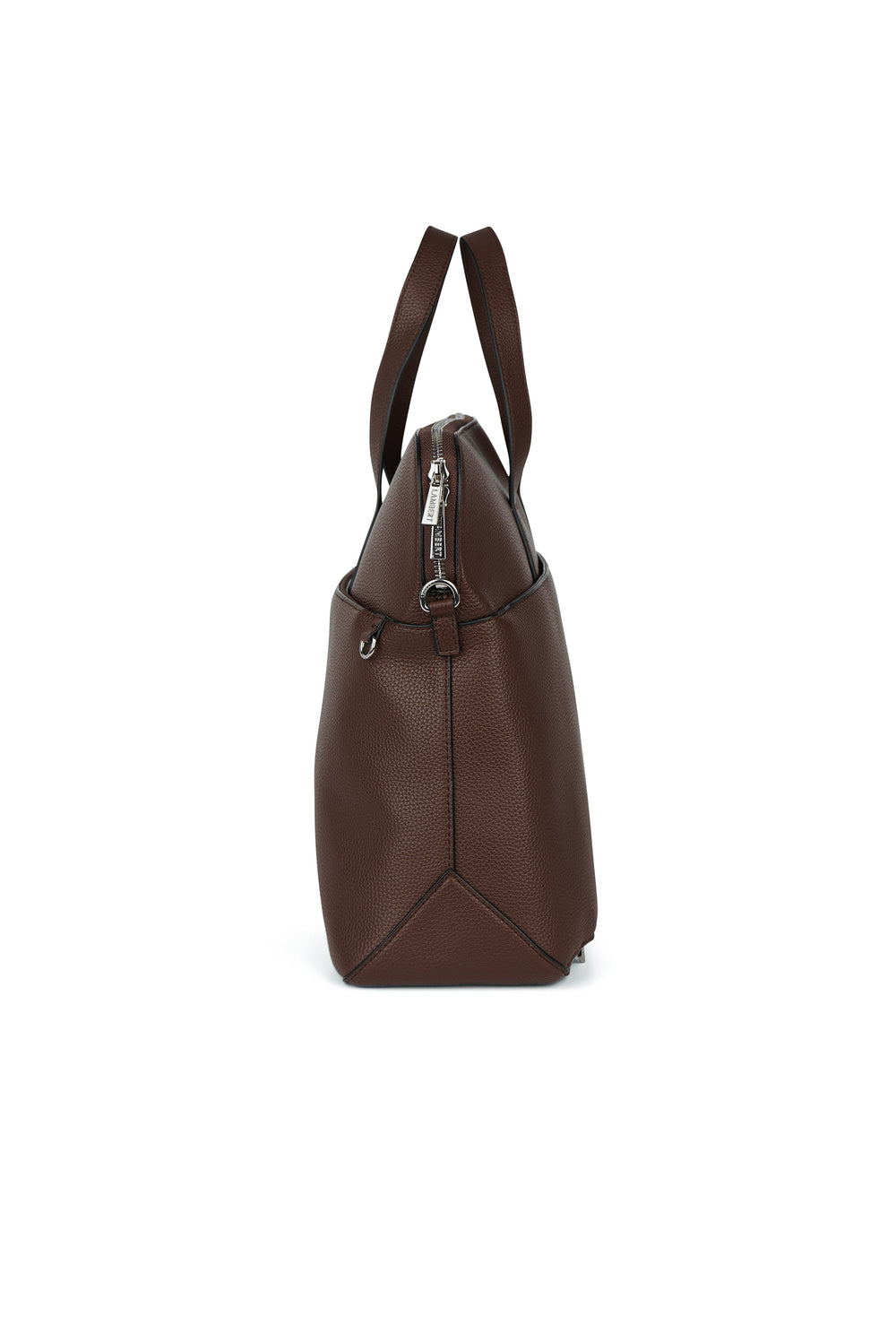 Sac mallette en cuir chocolate Malorie Lambert Mlle et Coco