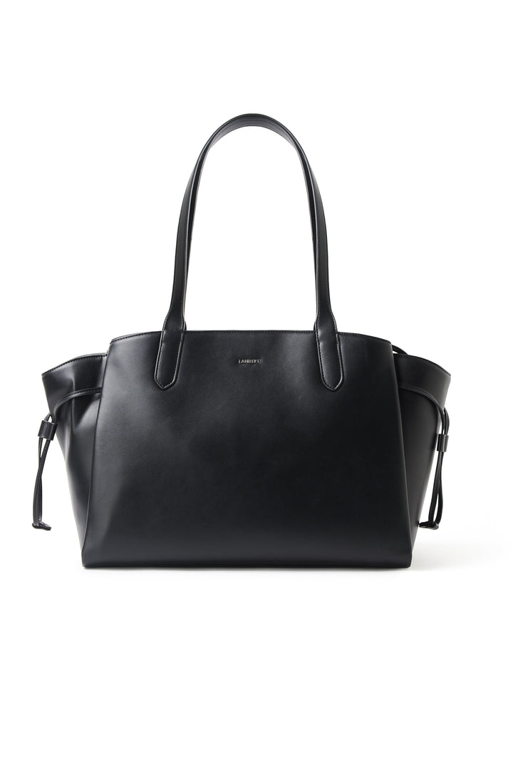 Sac fourre-tout en cuir noir Clothilde Lambert Mlle et Coco