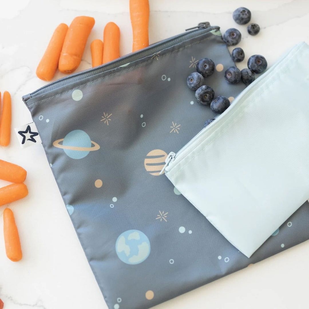 sac à collation réutilisables planète espace Tiny Twinkle accessoire repas