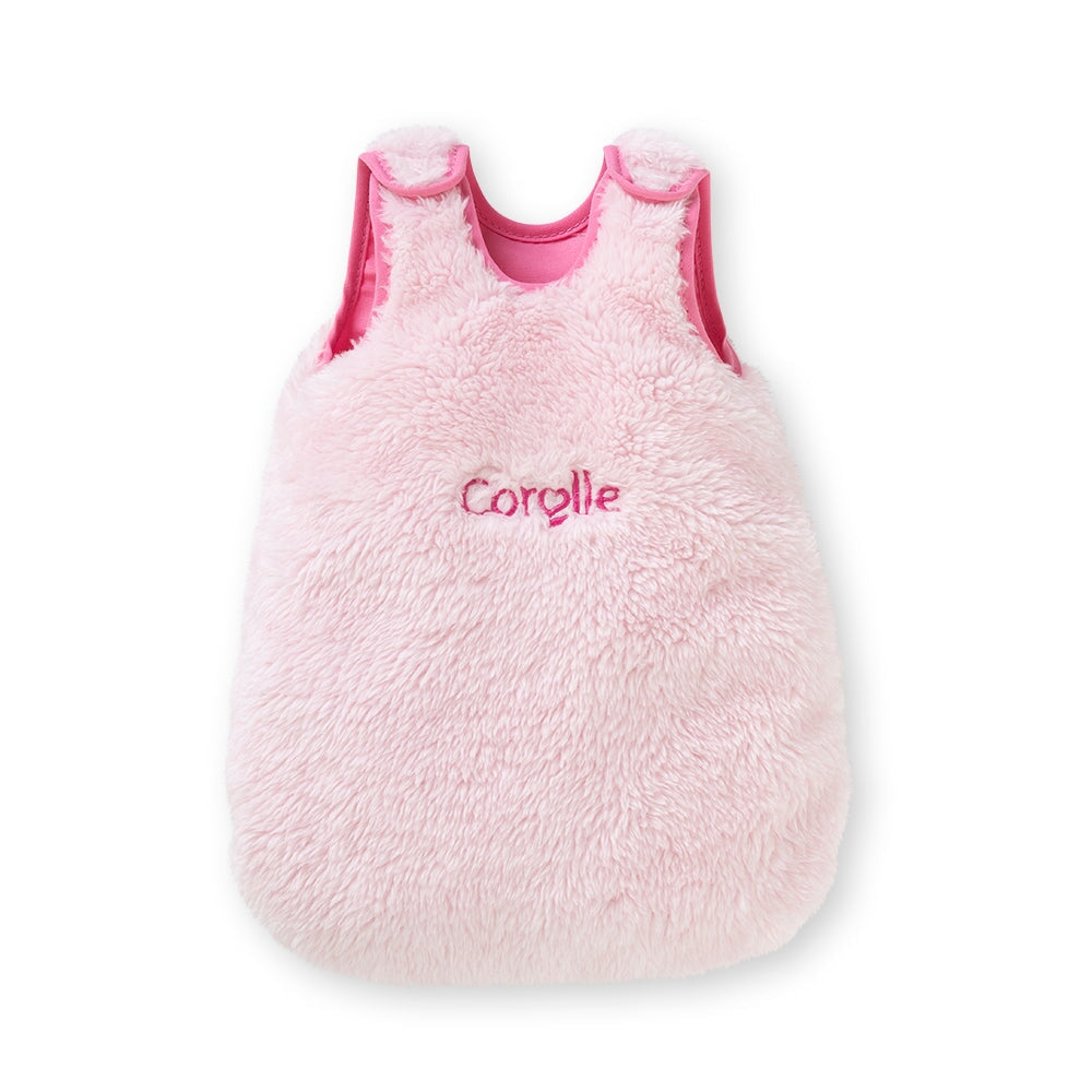 sac de couchage turbulette peluche rose Corolle poupée accessoire