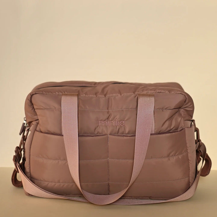 sac à couches cacao Minika compagnie québécoise Mlle et Coco