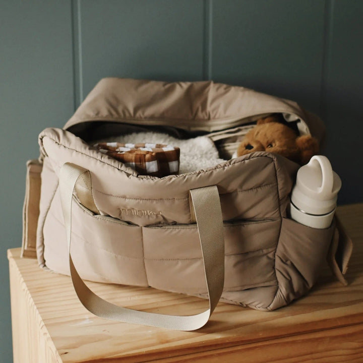 sac à couches latté Minika compagnie québécoise Mlle et Coco