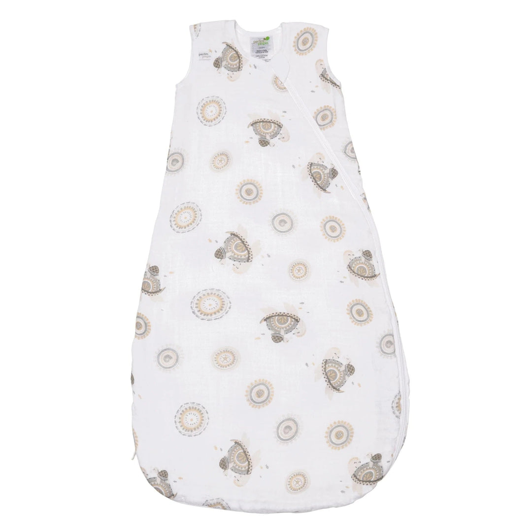 Sac de nuit mousseline coton 0.7 tog tortues Perlim Pinpin lle et Coco