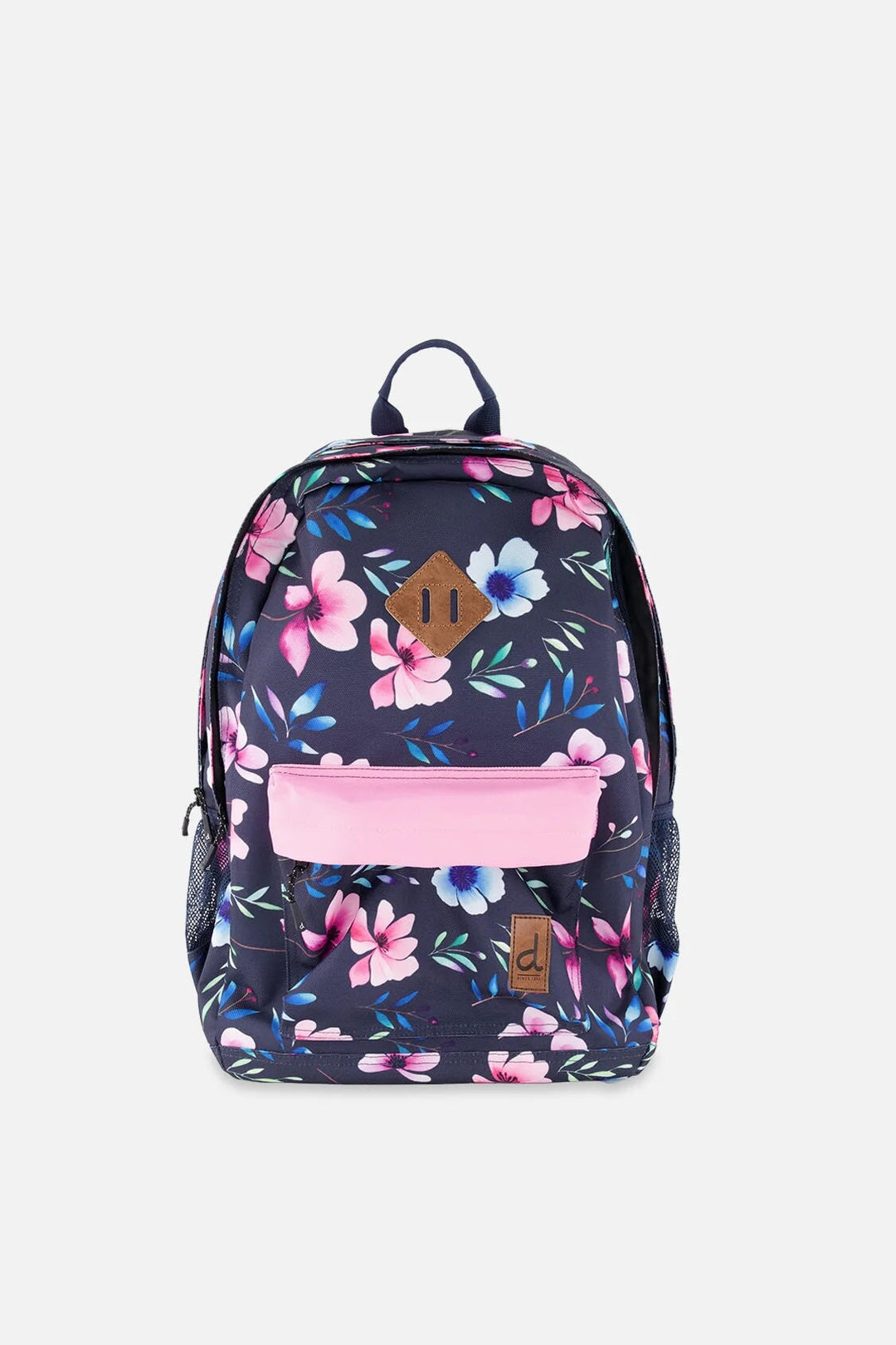 sac dos bleu imprimé fleurs Deux par deux