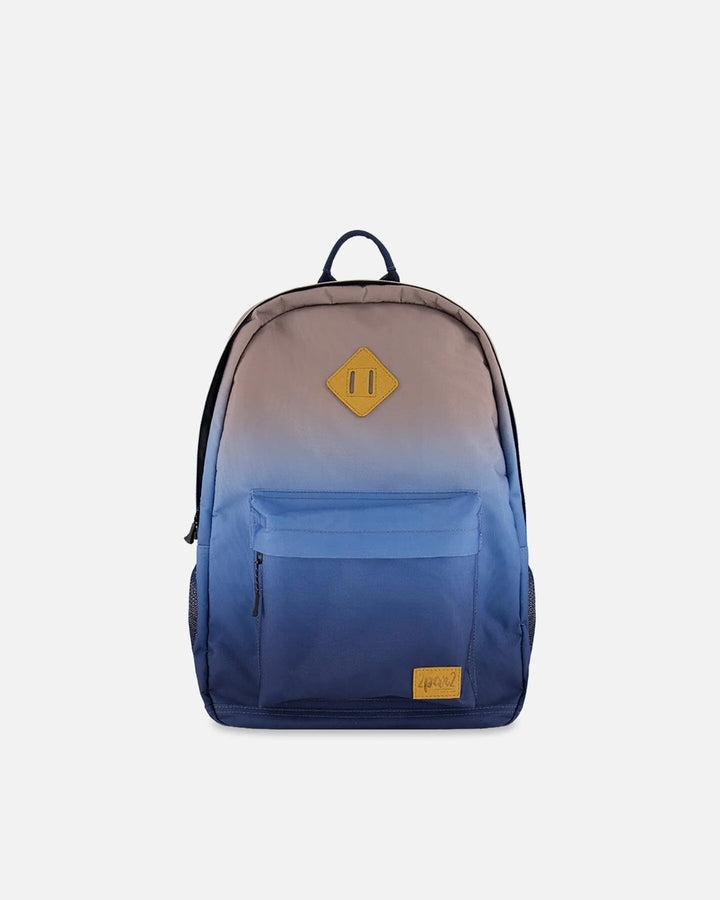 sac dos dégradé bleu beige Deux par Deux accessoire école