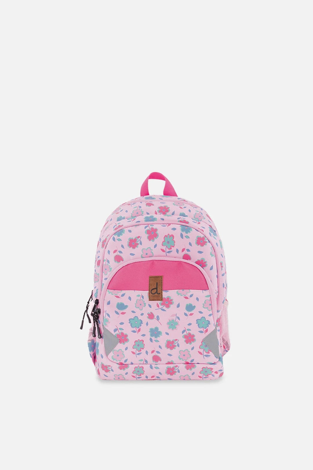 Sac à dos rose imprimé fleurs Deux par Deux Mlle et Coco