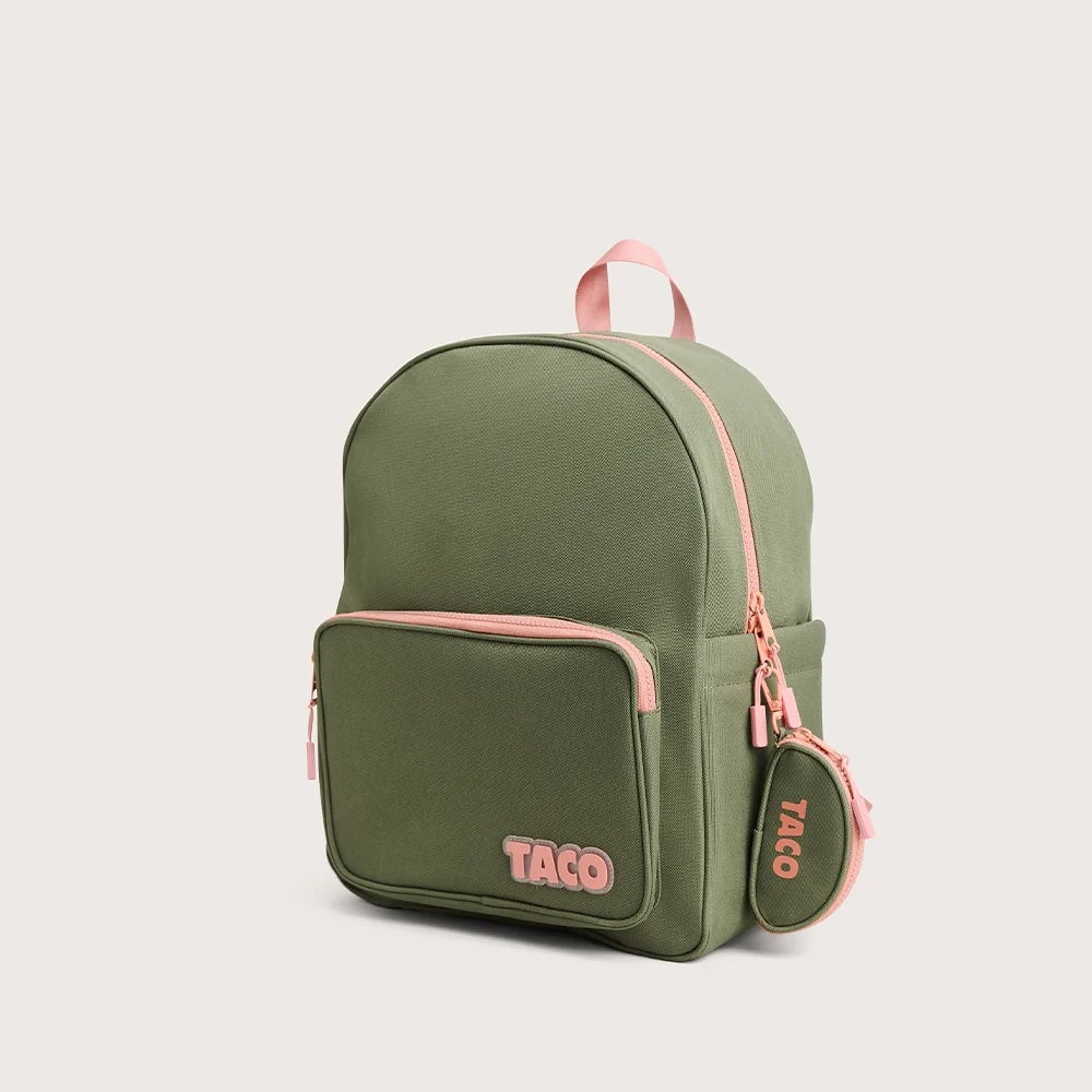 Sac à dos Sydney olive Taco Mlle et Coco