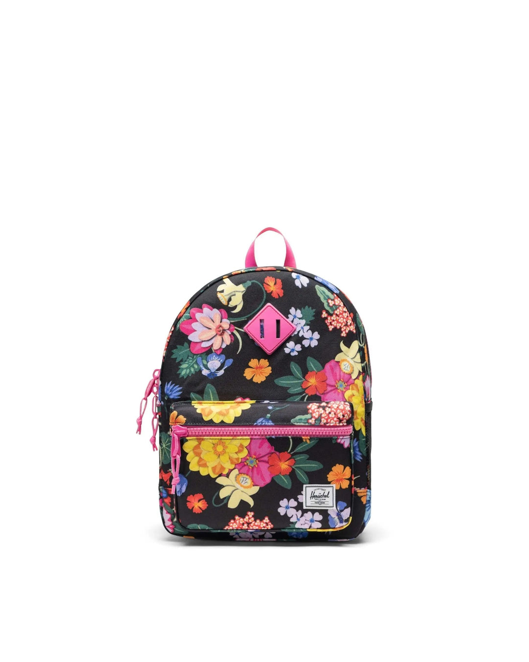 Sac à dos école paper garden jardin fond noir Herschel Mlle et Coco