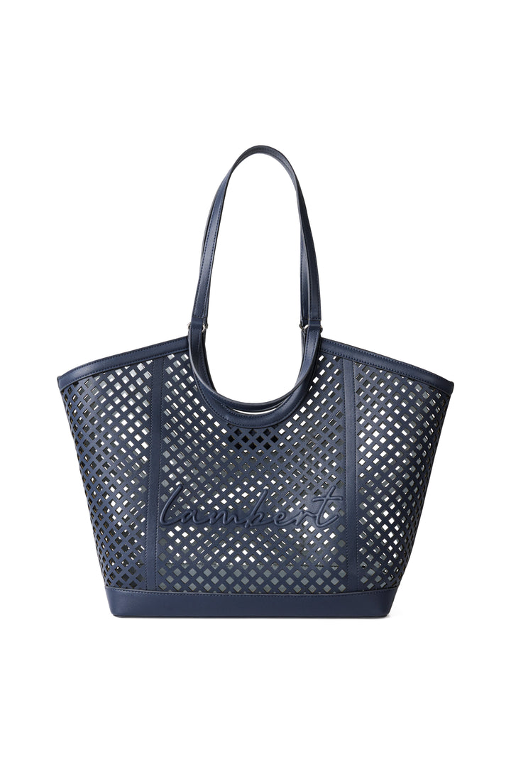 sac fourre-tout Solene Marine cuir vegan Lambert Mlle et Coco