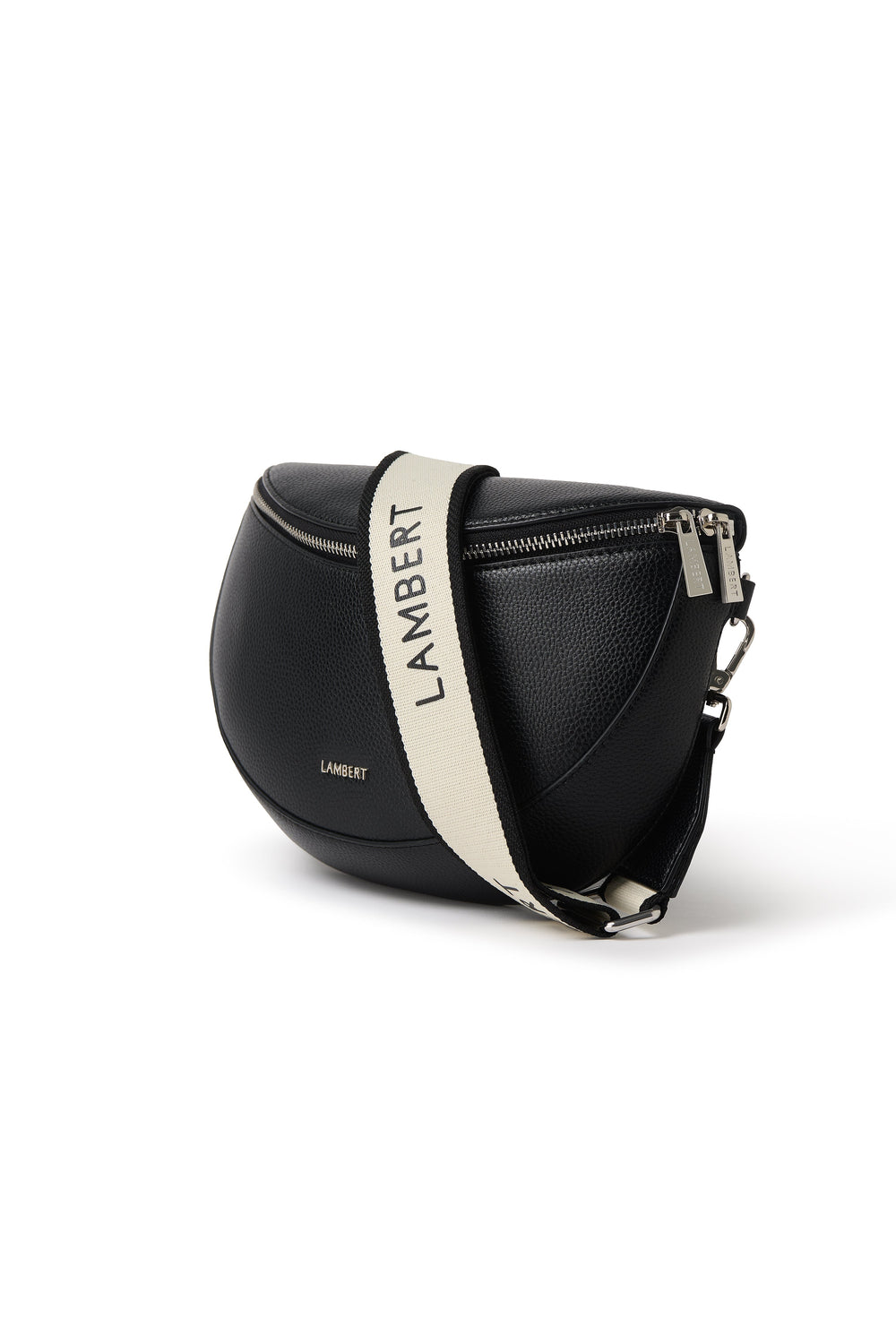 Sac banane en cuir vegan Lauren noir Lambert