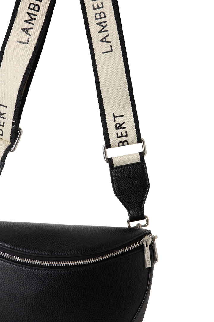 Sac banane en cuir vegan Lauren noir Lambert