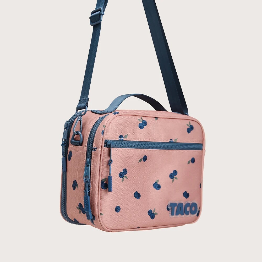 Sac à lunch Liam blueberry pink Taco Mlle et Coco