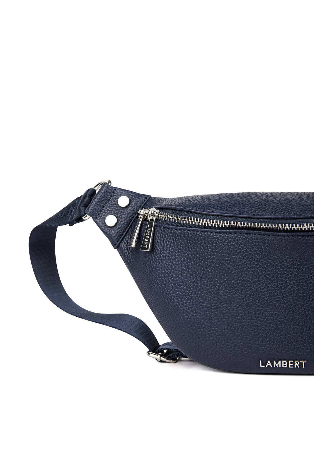 sac banane sarah cuir vegan marine Mlle et Coco