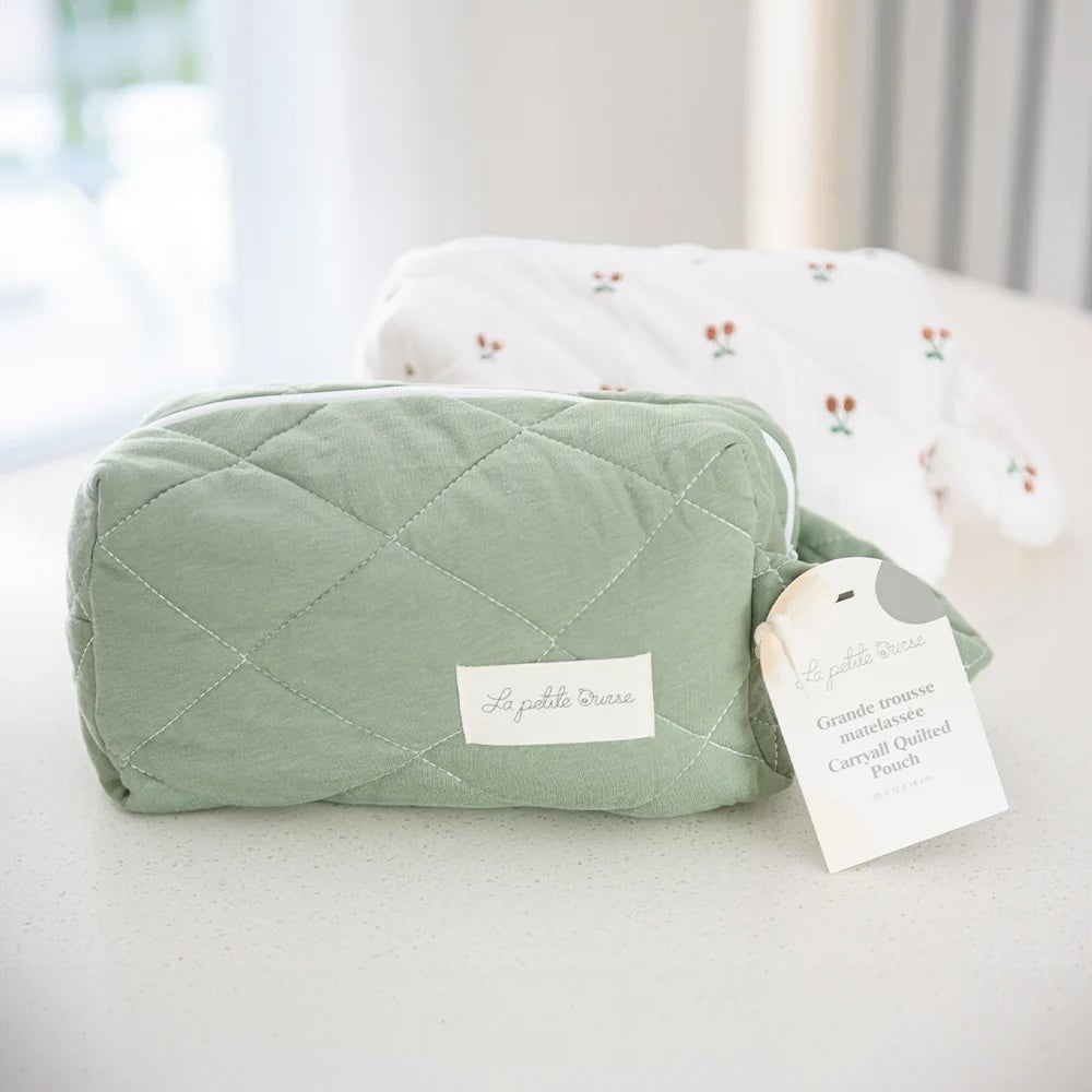 Sac matelassé thé vert La petite ourse Mlle et Coco