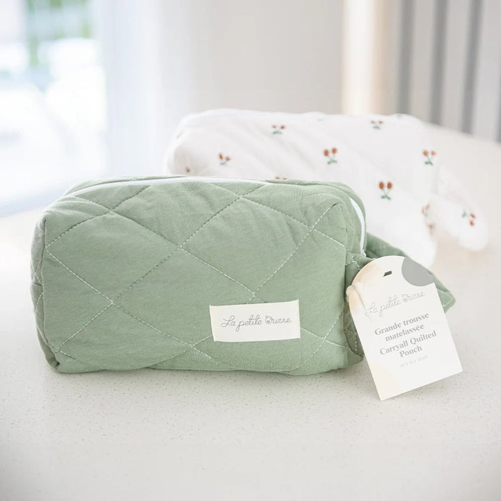 Sac matelassé thé vert La petite ourse Mlle et Coco