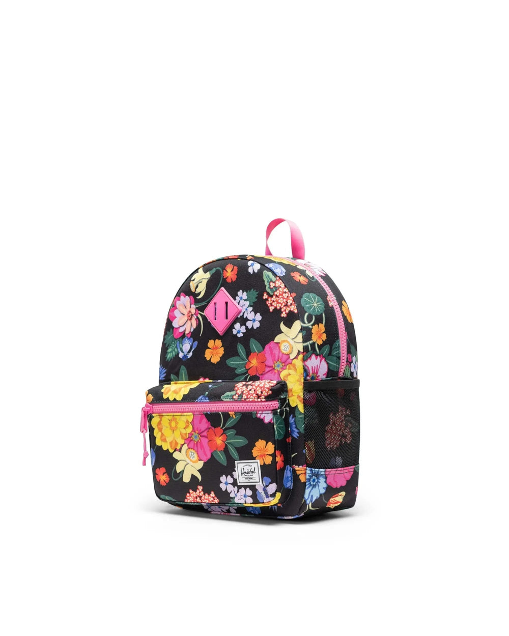 Sac à dos école paper garden jardin fond noir Herschel Mlle et Coco